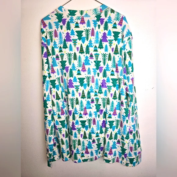 Christmas Tree Print Pajamas Adults New XXL Unisex - Picture 6 of 15